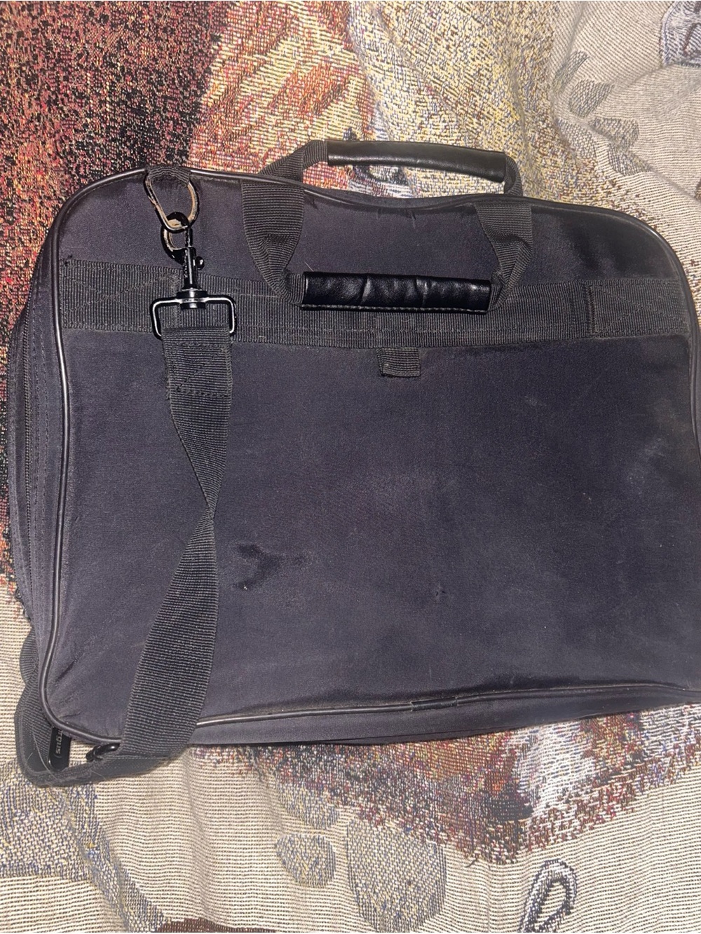 Black Men's Laptop Briefcase Shoulder Bag